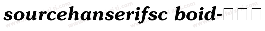 sourcehanserifsc boid字体转换